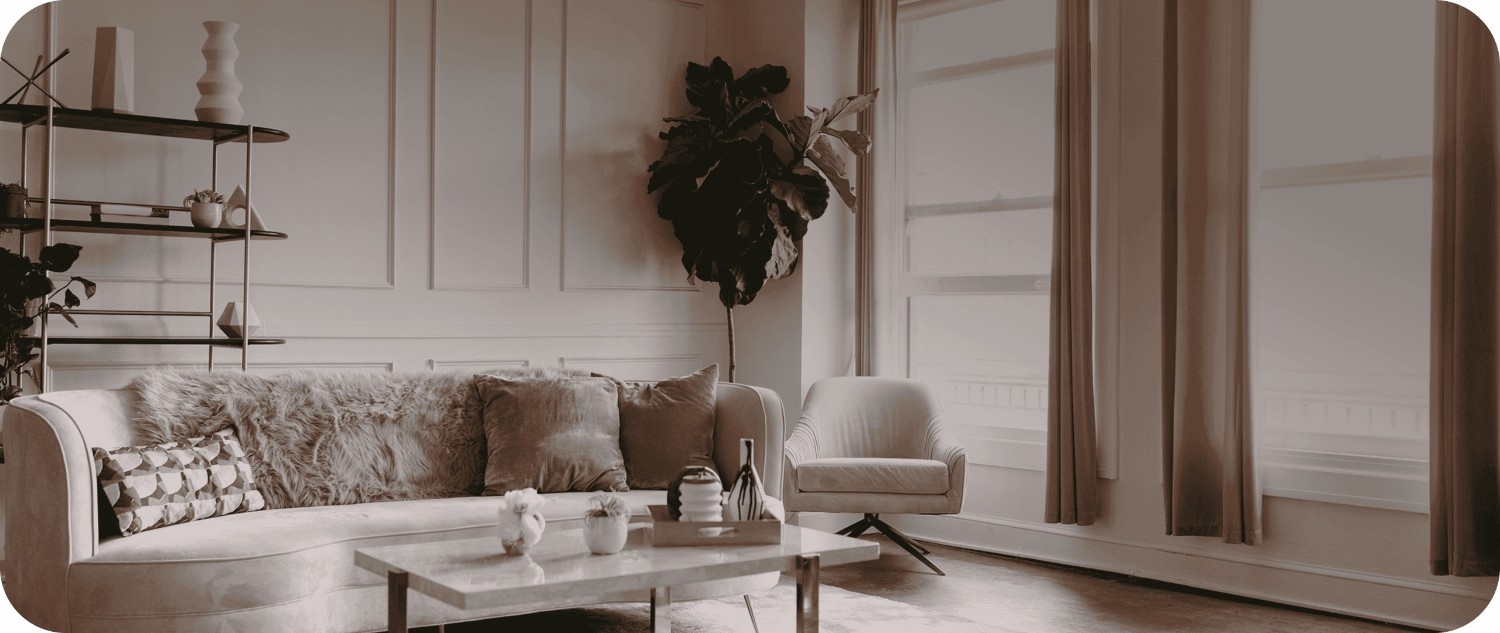 Modern home interior with kitchen, living room, and staircase